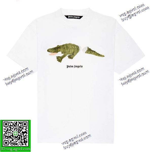 欧米韓流 パーム エンジェルス ブランド 偽物 通販 2020秋冬 Palm Angels 半袖Tシャツ 2色可選 クロコダイル半袖Tシャツ